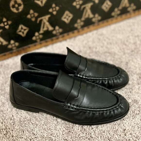 Marks & Spencer Shoes - Marks & Spencers Black Ruched Loafers